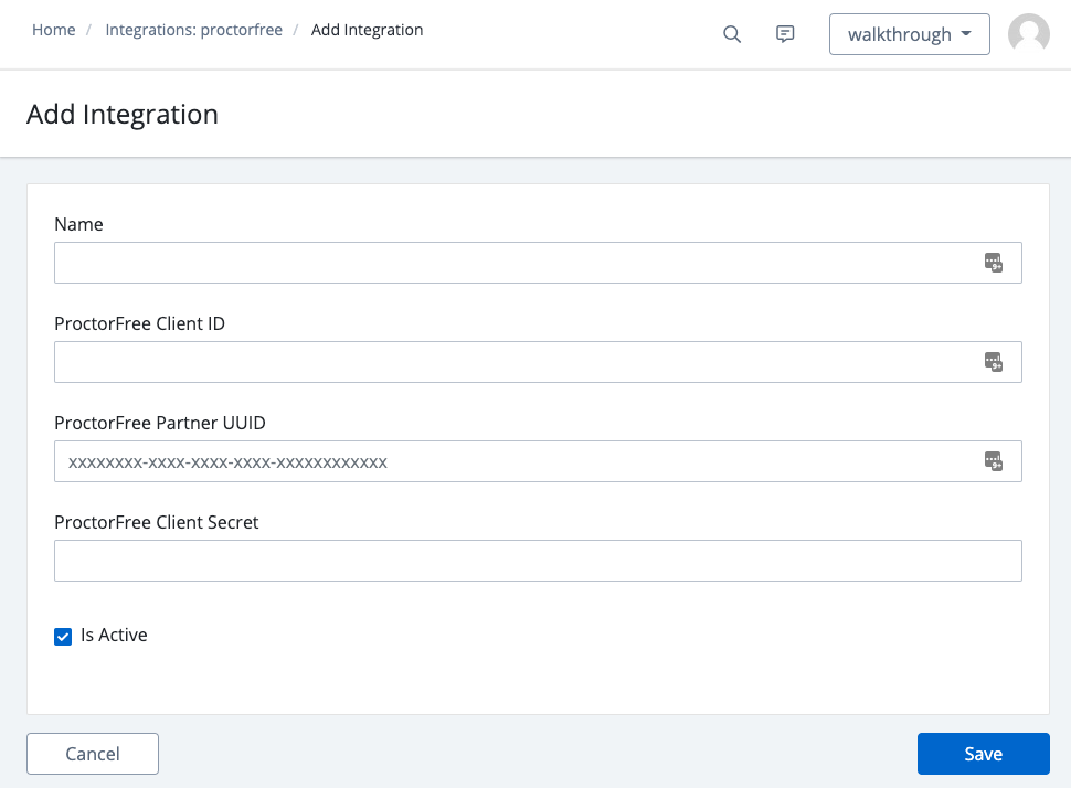 ProctorFree Integration Setup – Skilljar Help Center